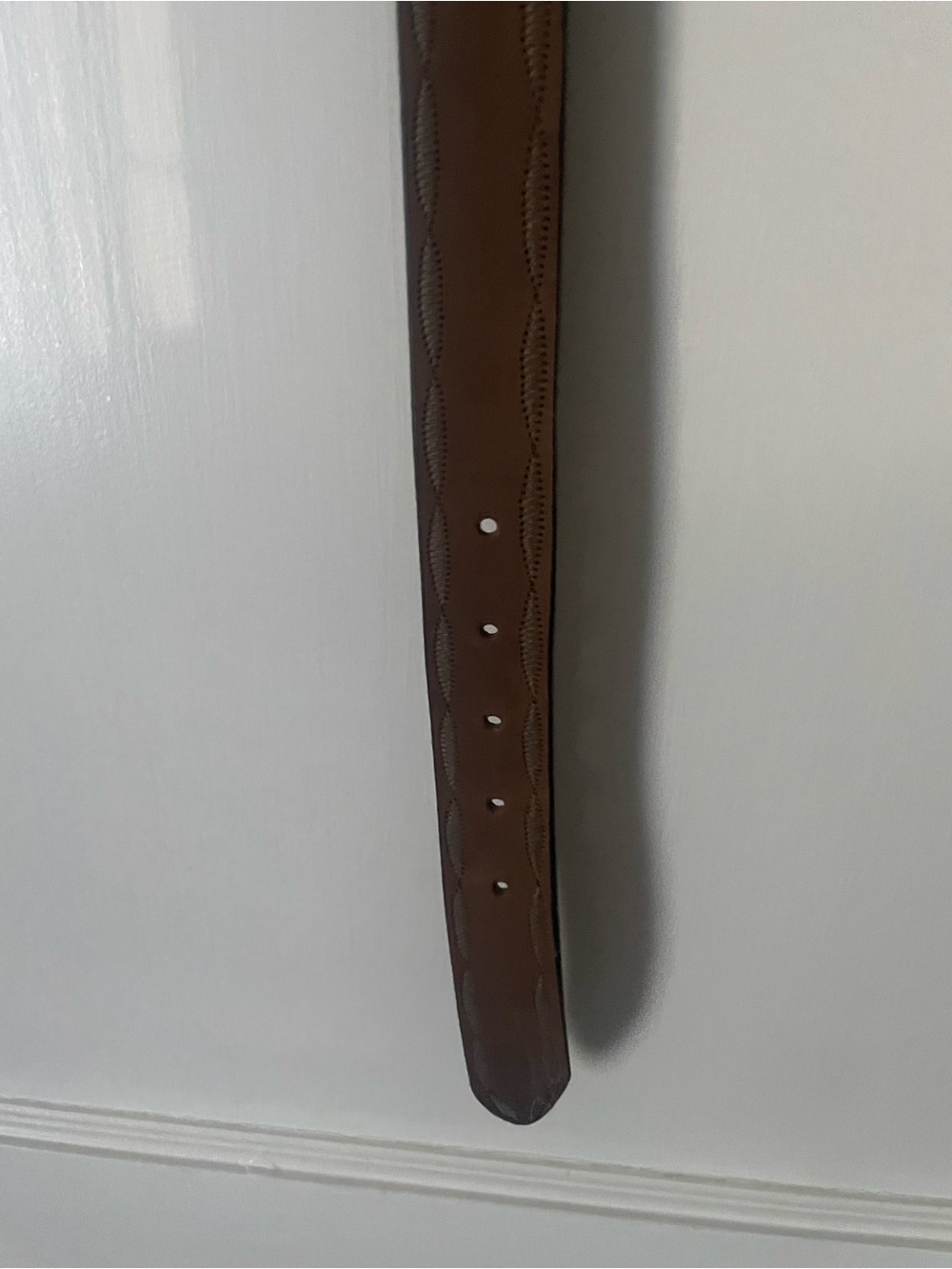 Brighton Classic Vintage Brown Leather Belt with Silver Buckle Sz M - Picture 3 of 7